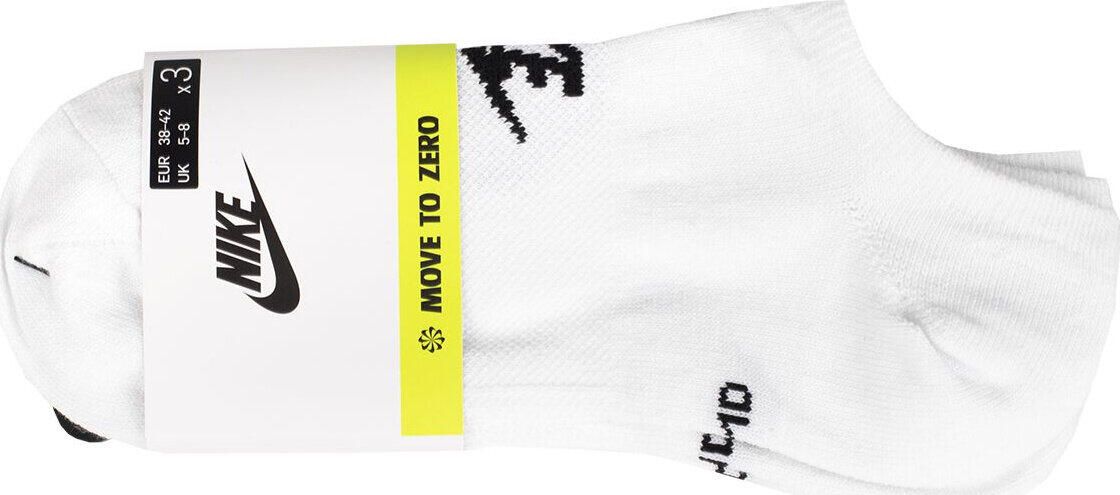 Nike 3-pack lage sokken wit, sneldrogend 2/3