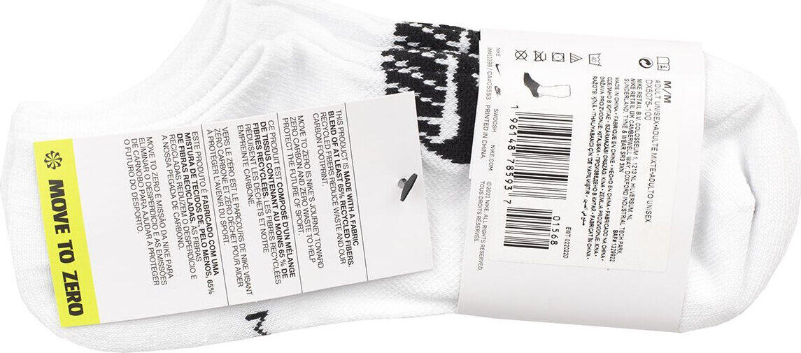 Nike 3-pack lage sokken wit, sneldrogend 3/3