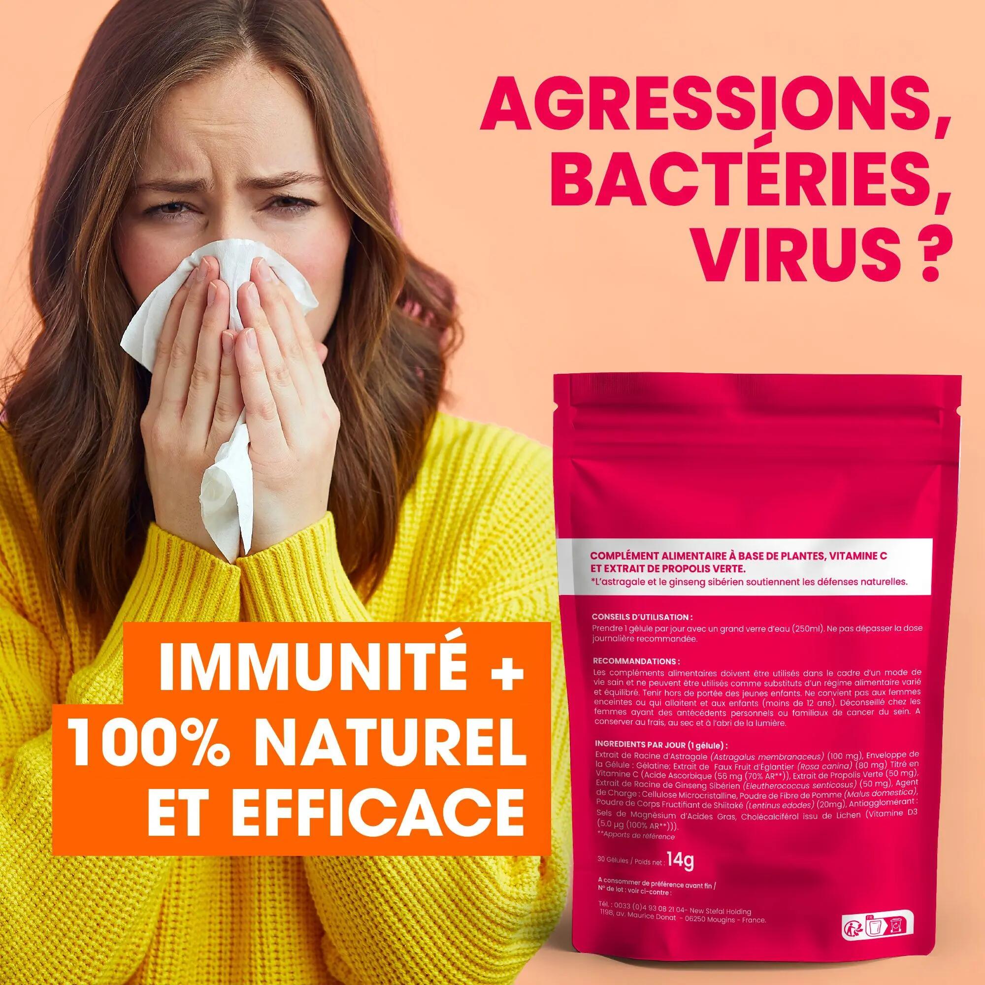 IMMUNITE + | Défenses Immunitaires & Anti-Fatigue | 5 plantes 100% Naturelles 4/6