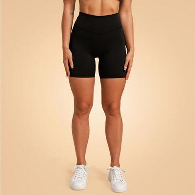 Donna fitness pantaloncini antiscivolo neri Venture