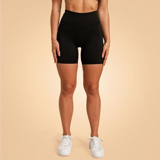 Donna fitness pantaloncini antiscivolo neri Venture