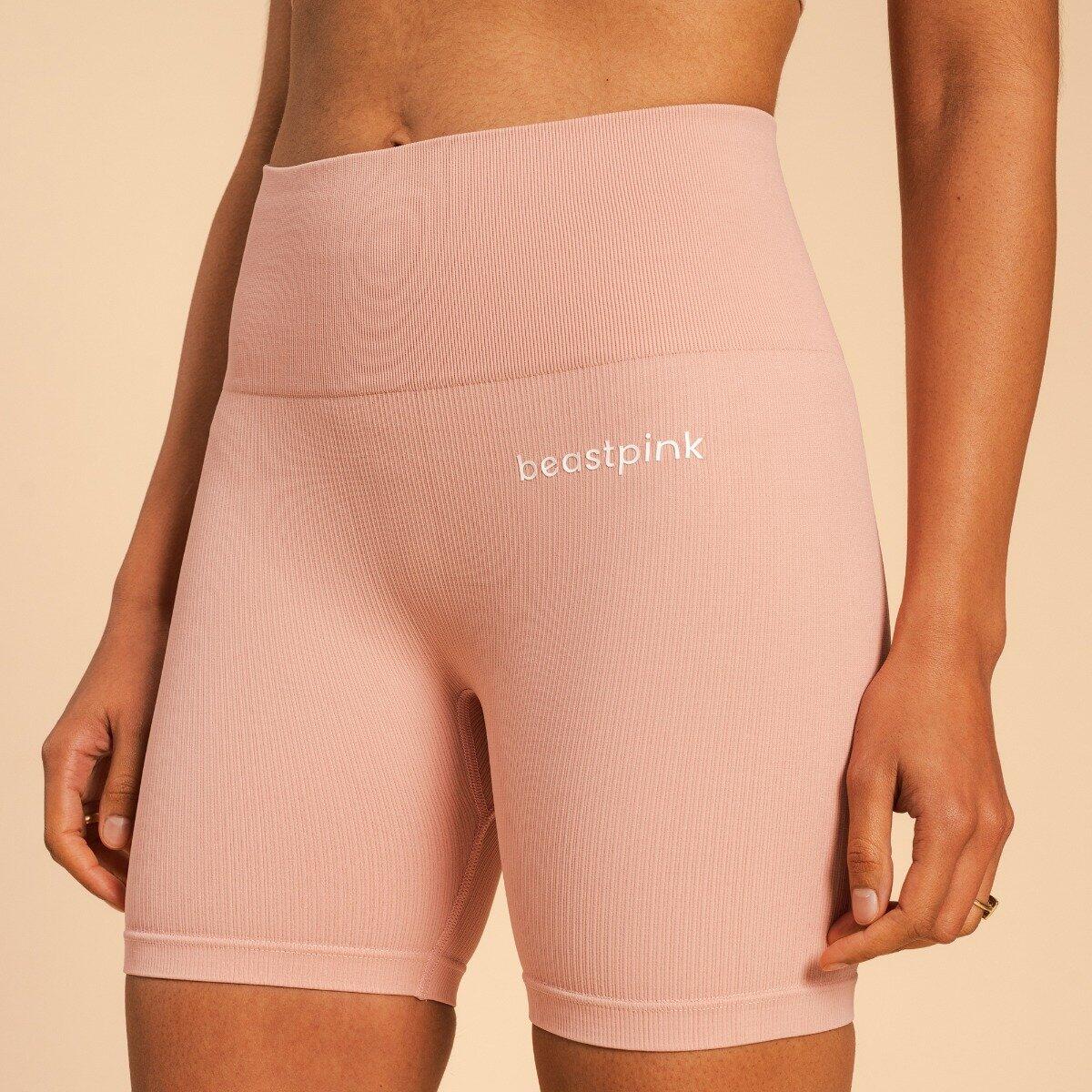 Donna fitness pantaloncini senza cuciture rosa Hyper 2/6
