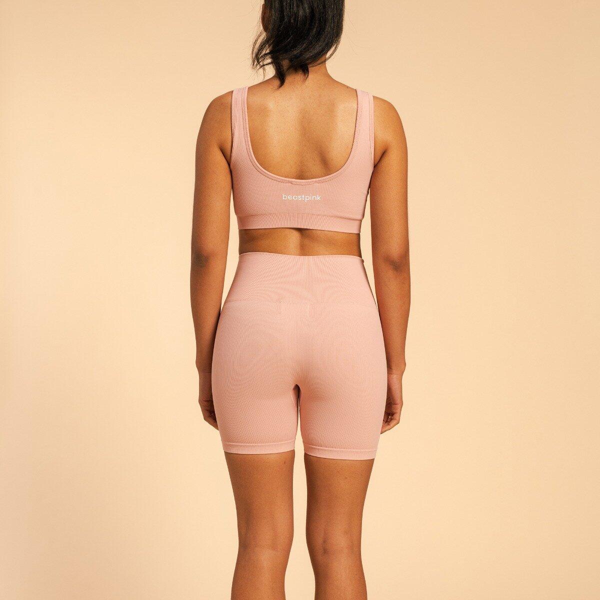 Donna fitness pantaloncini senza cuciture rosa Hyper 4/6