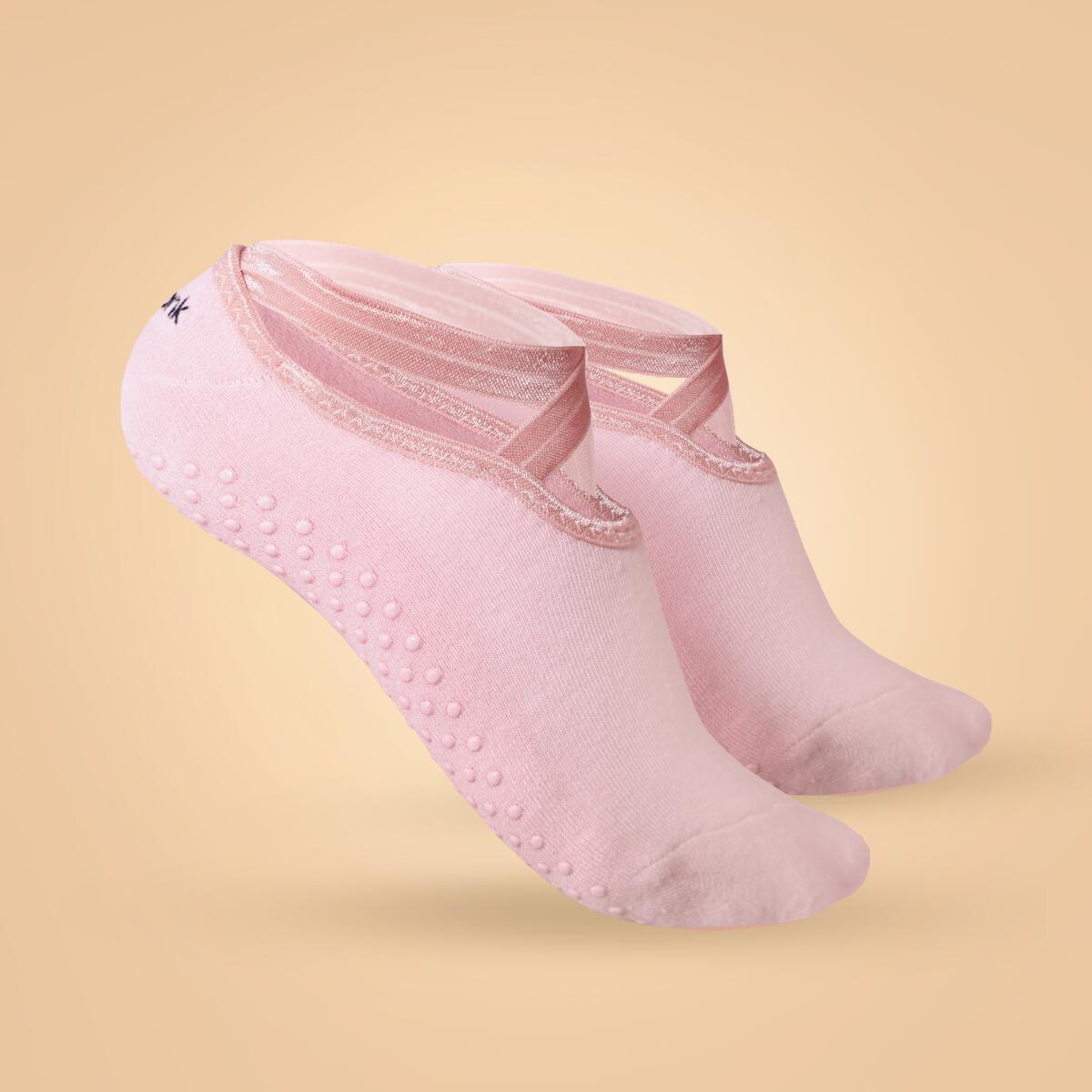 BEASTPINK Ponožky Grip Yoga Pink