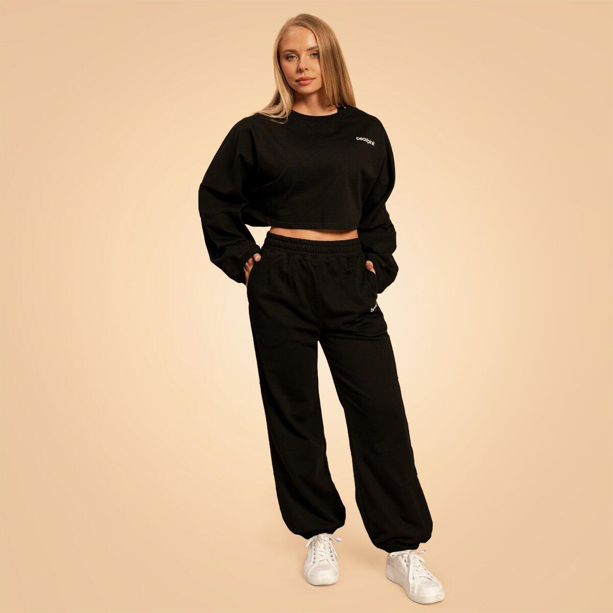 Dámská cropped mikina Bliss Black 5/6