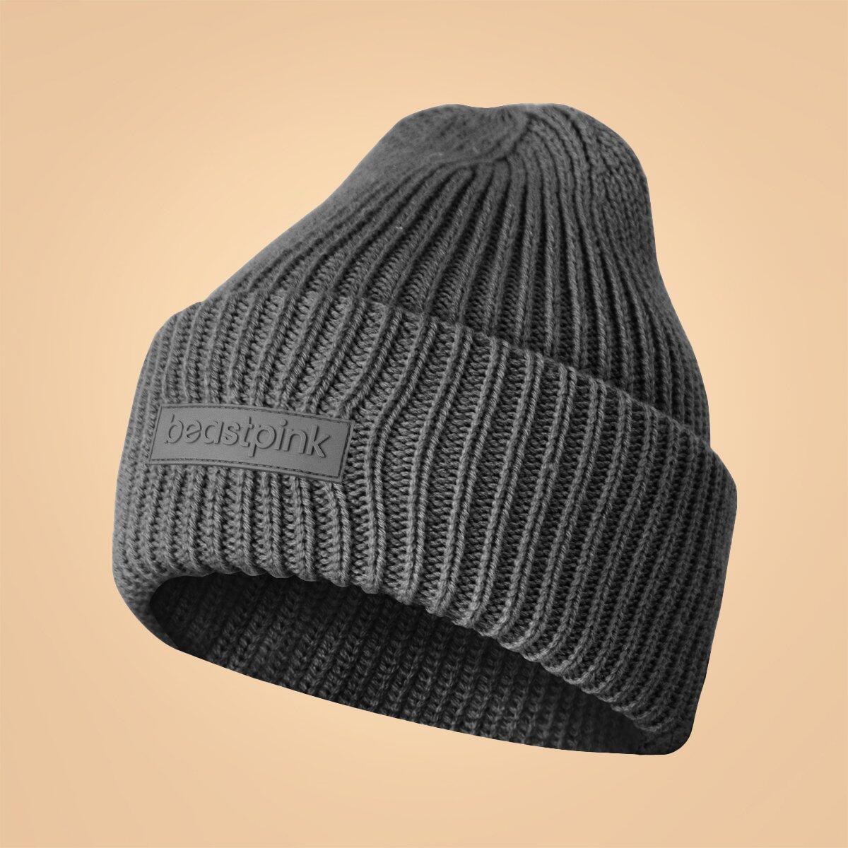 BEASTPINK Zimní čepice Beanie Black