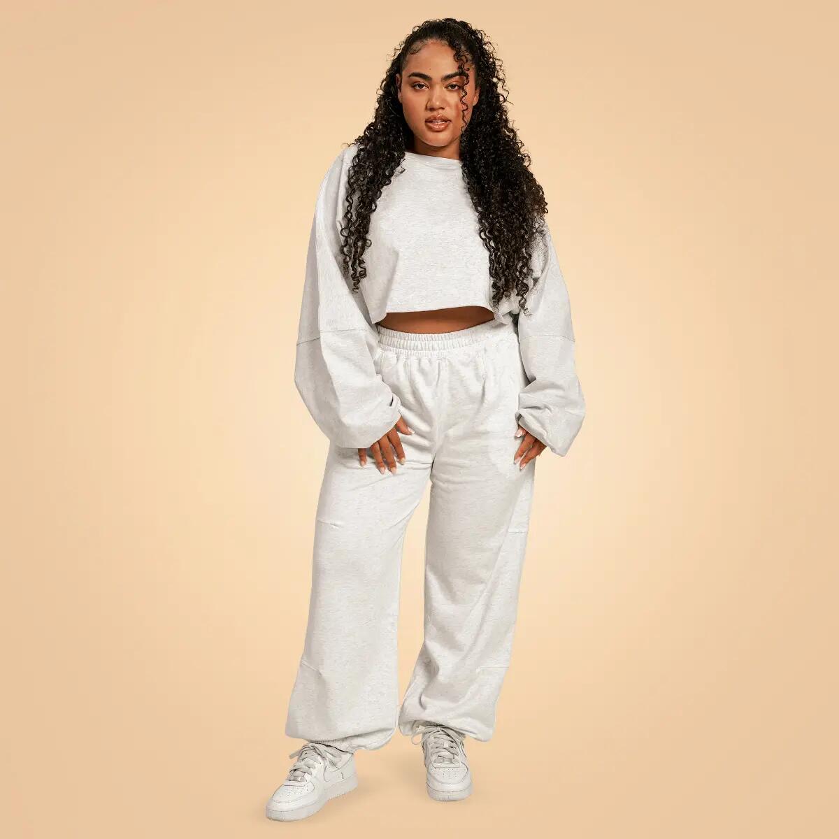 Dámská cropped mikina Bliss Grey 5/5