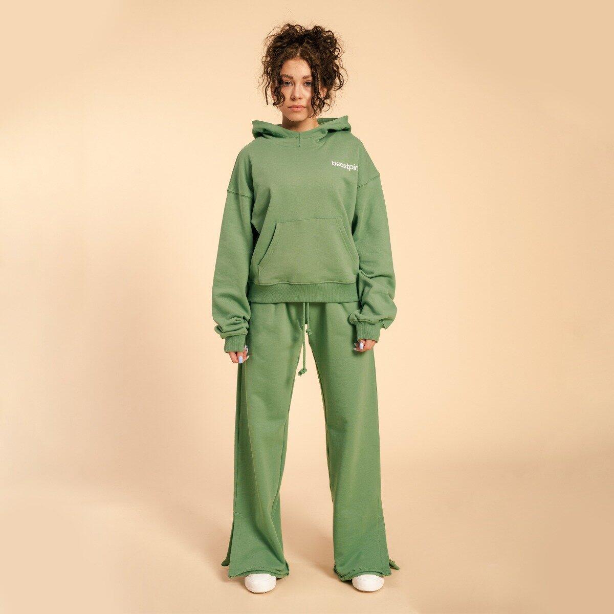 Donna fitness felpa con cappuccio Olivine Serenity 5/6