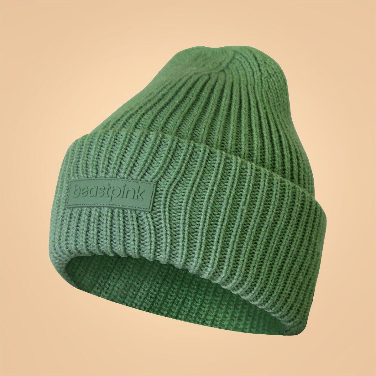 BEASTPINK Zimní čepice Beanie Olivine