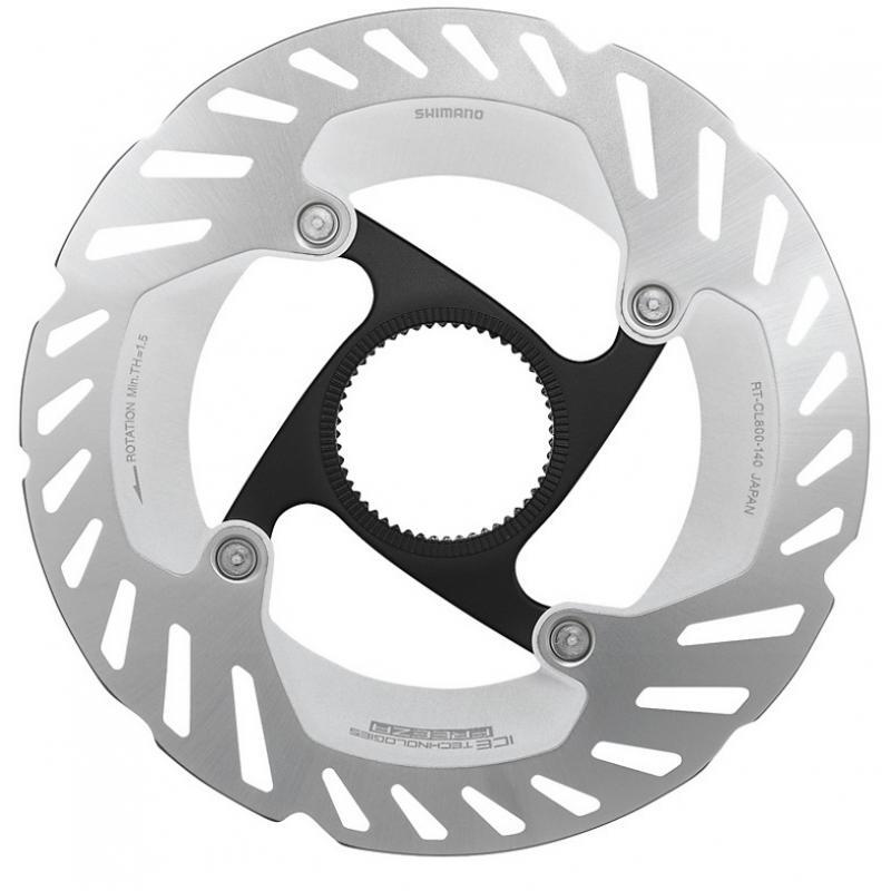 Disque de frein avec bague de blocage cannelure externe Shimano RT-CL800 Center 2/3