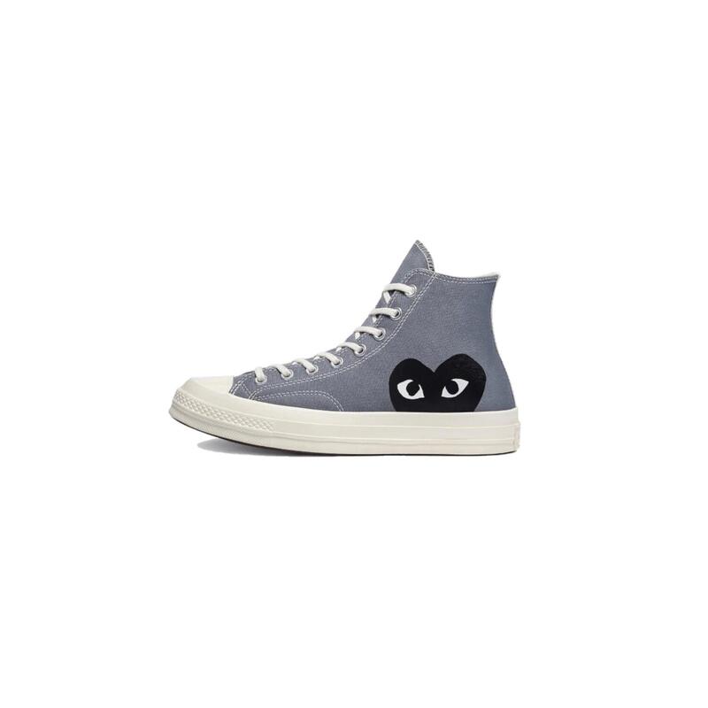 chaussures Converse Chuck Taylor 70s Hi Comme des Garcons Play Steel Grey