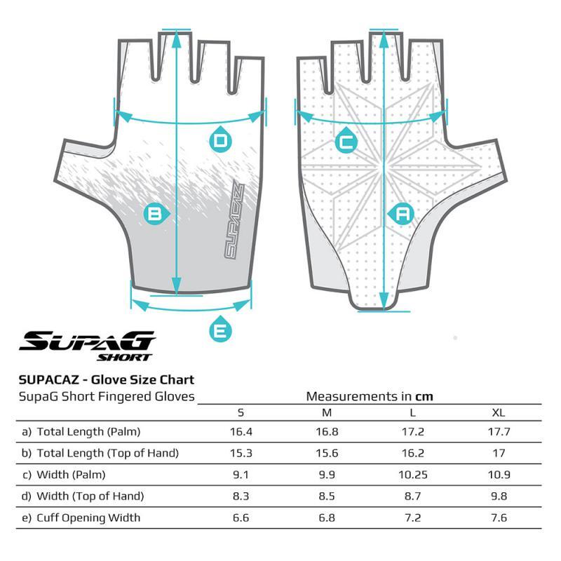 SUPACAZ | Guantes Cortos Supag Twisted  Negro