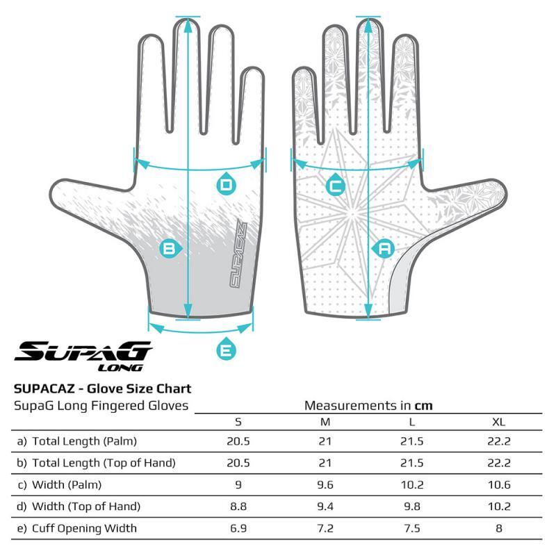 Supacaz SupaG Noir Gants Cyclisme Long-Clarino VTT Vélo+Vélo de route Gants-L 2/3