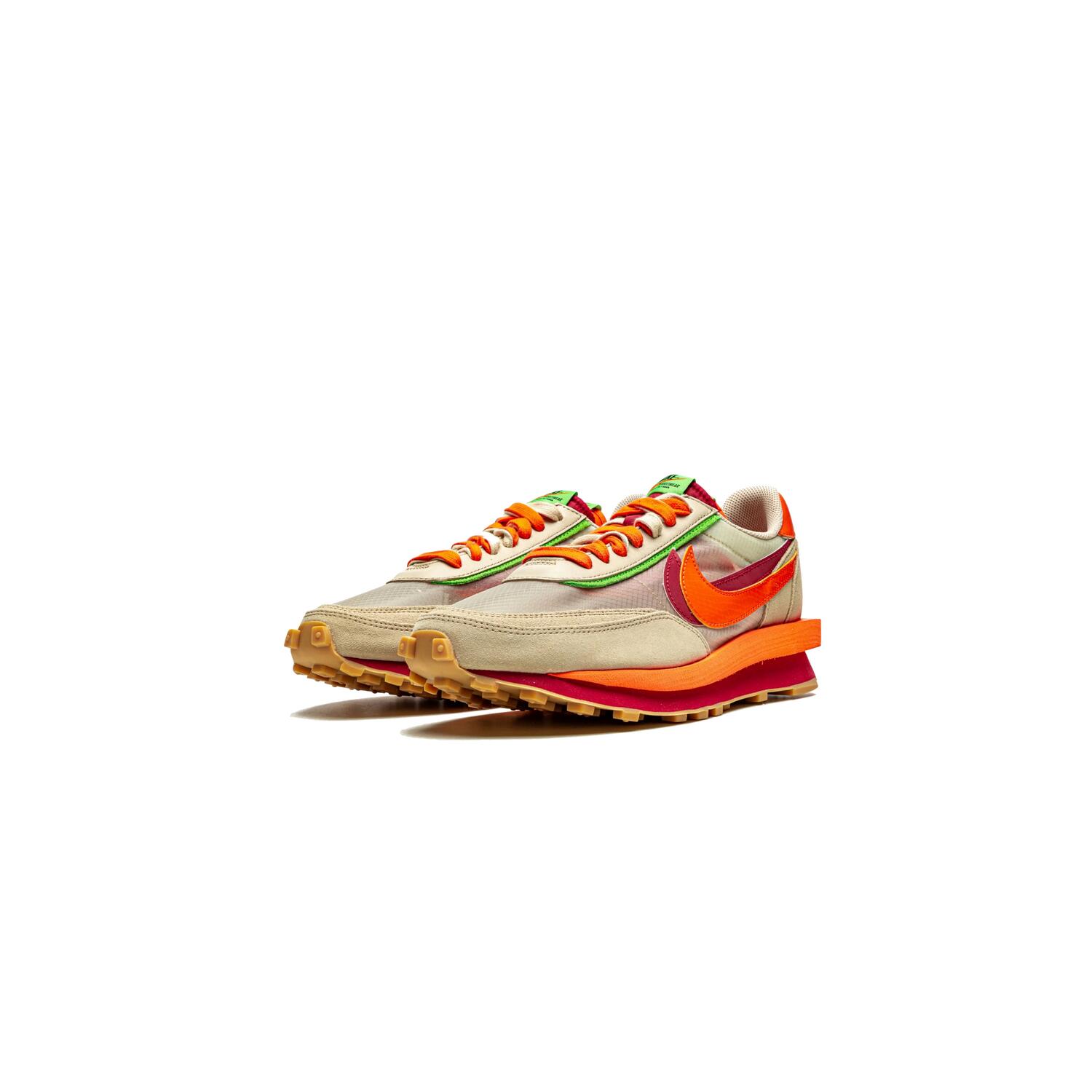 clot x sacai x nike ldv waffle orange blaze