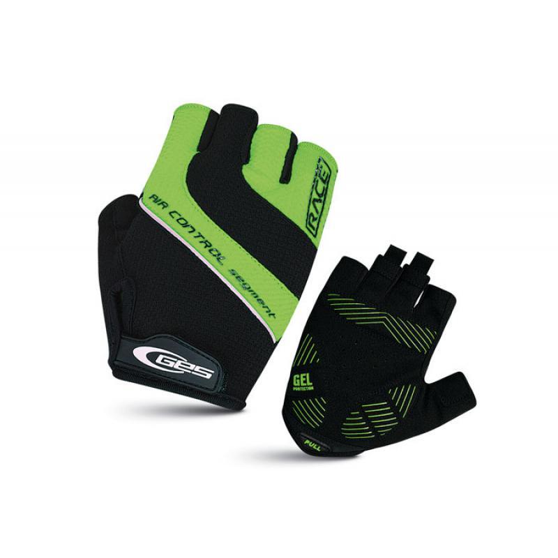 Guantes Cortos Race  Negro Verde  Ges