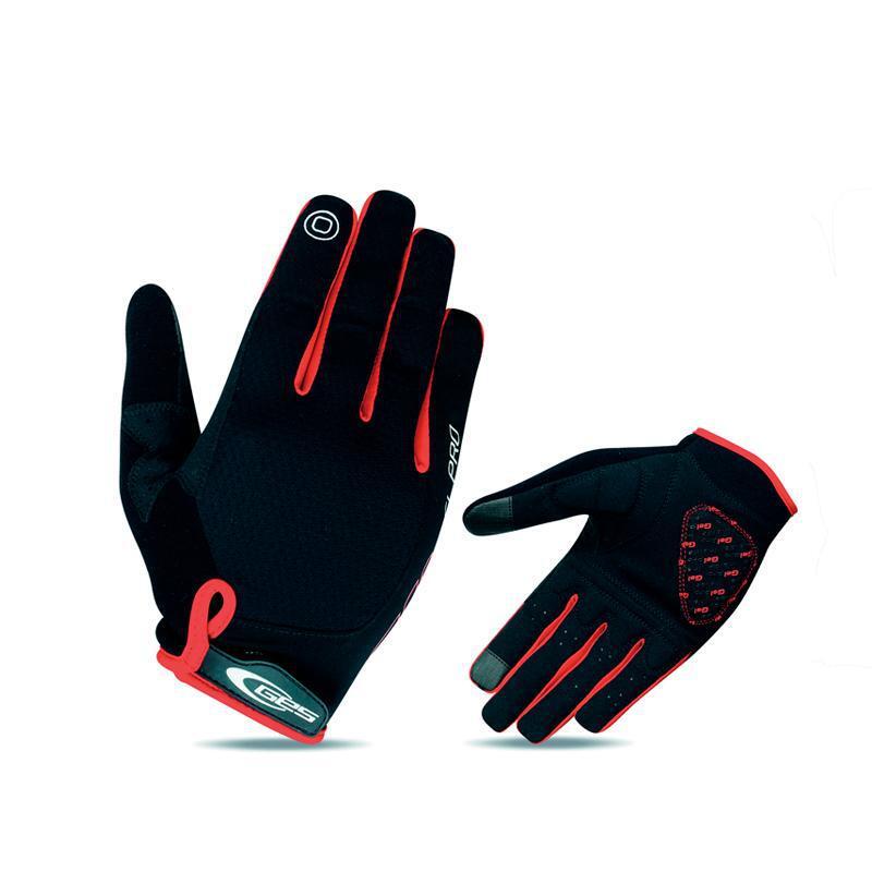 GES | Guantes Largos Gel Pro  Rojo Negro