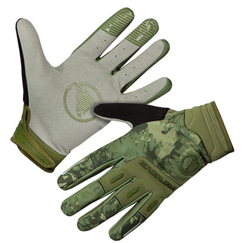 ENDURA SingleTrack | Guantes Largos Cortavientos  Verde Militar  -