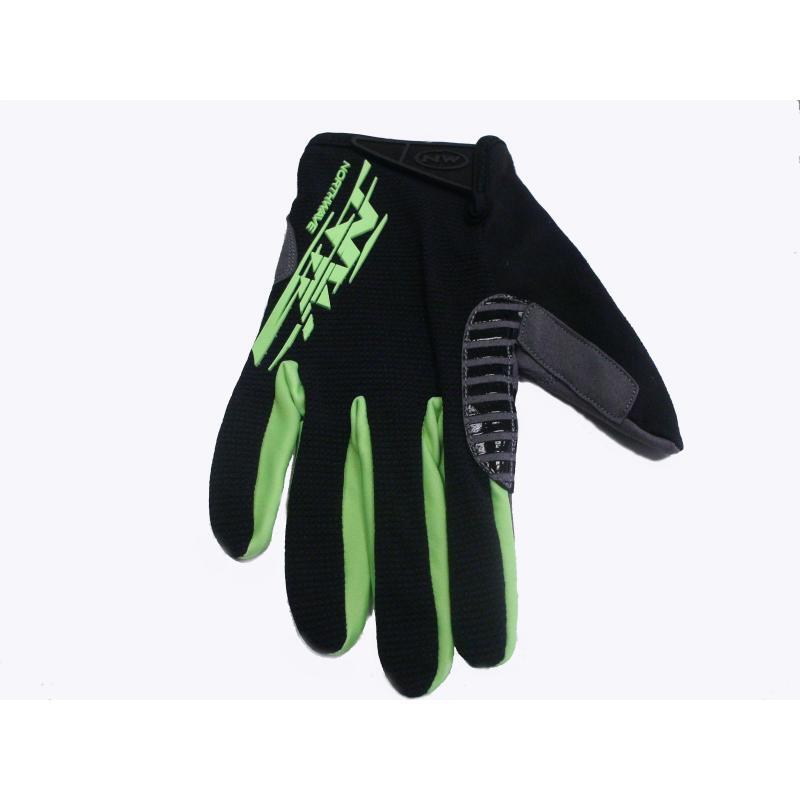 Guantes Largos Air 2  Negro Verde Flúor  Northwave