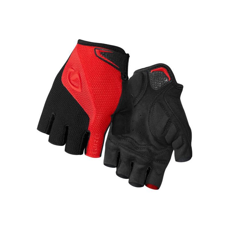 Guantes Cortos Bravo Gel  Rojo Negro  Giro