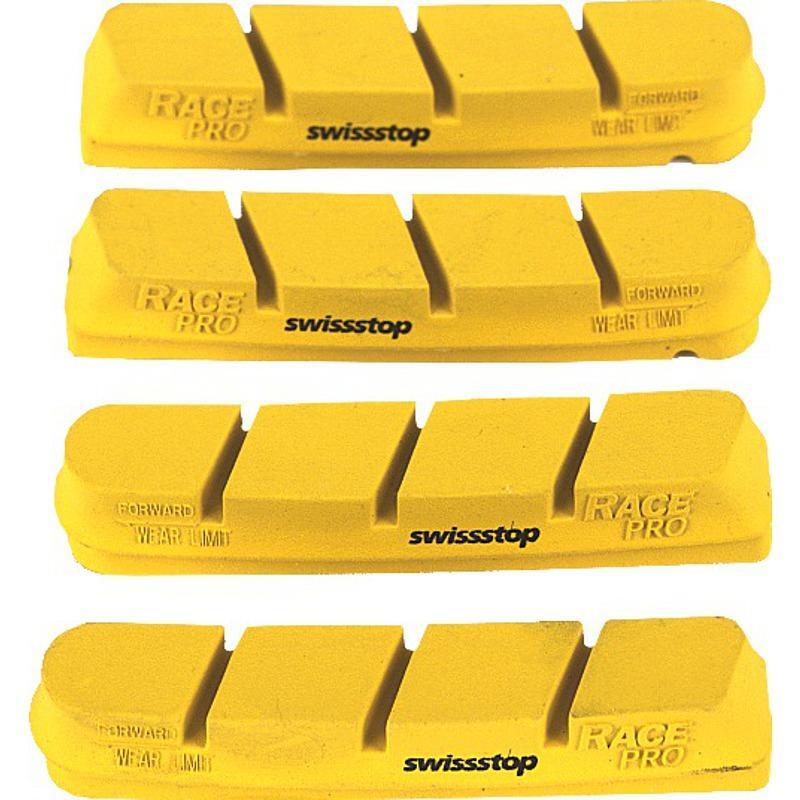 Zapatas De Freno Race Pro Compatible Campagnolo Carbono  Amarillo  Swissstop