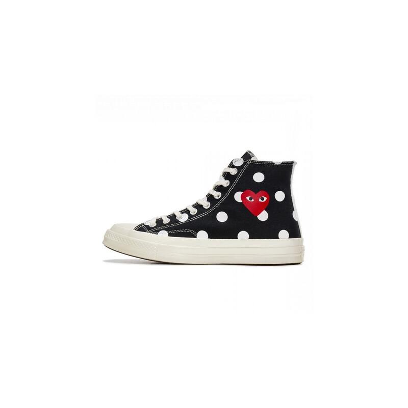 schoenen Converse Comme des Garçons Play à Pois Noir Haute