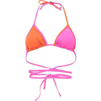 Badezimmer oben Puma Swim Women Wrap Triangle 1p, Rosa, Damen