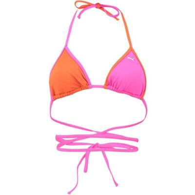 Badezimmer oben Puma Swim Women Wrap Triangle 1p, Rosa, Damen