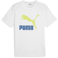 T-shirt Puma Classics Logo Tee S, Blanc, Hommes