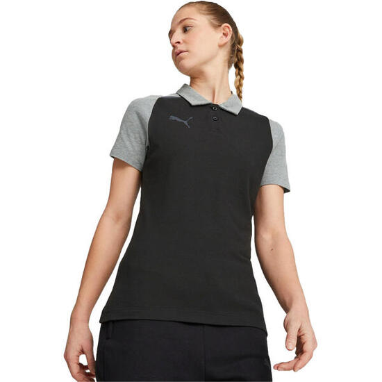 T-Shirt Puma Teamcup Casuals Polo, Schwarz, Damen