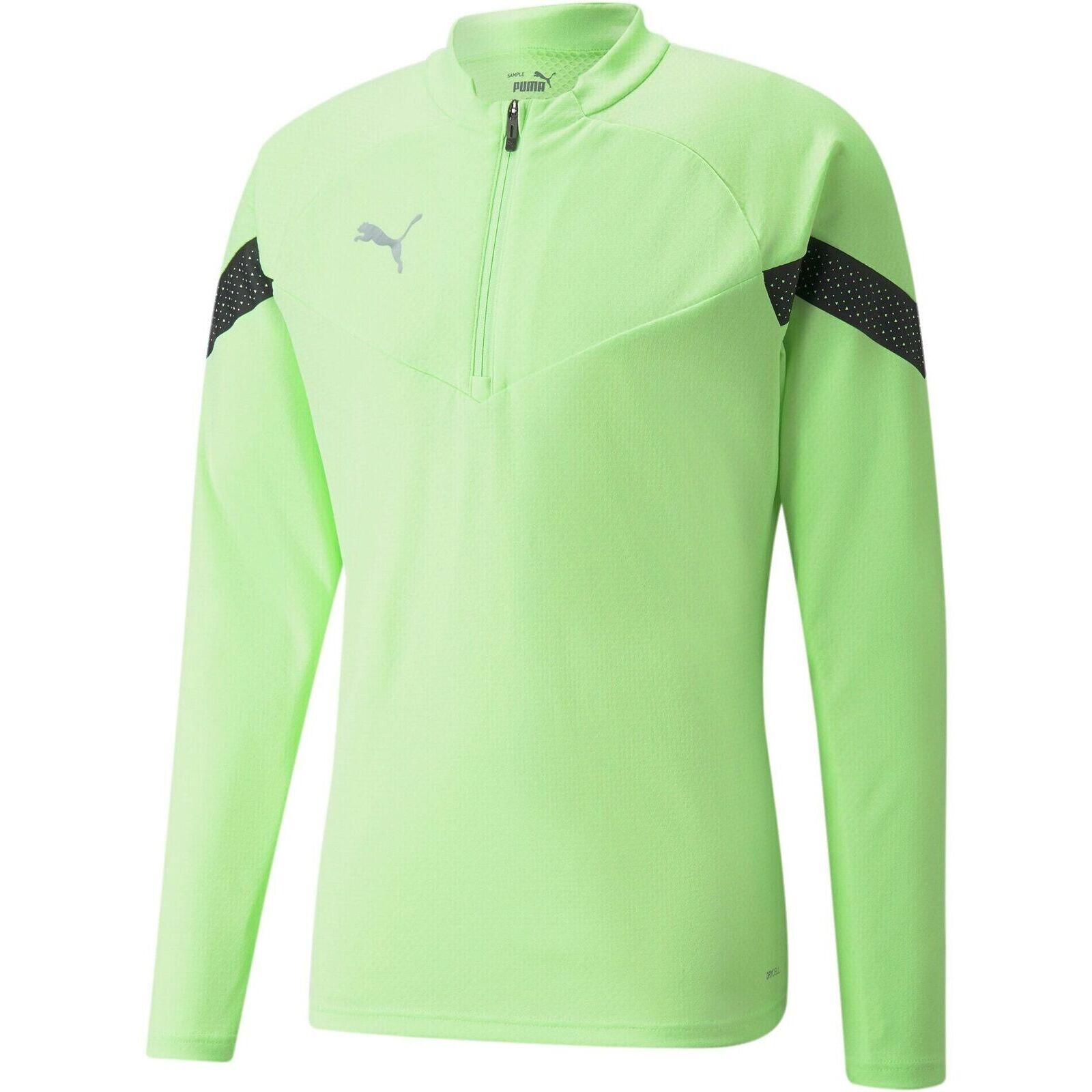 Blusa Puma Teamfinal Training 14 Zip, Verde, Hombre 4/5