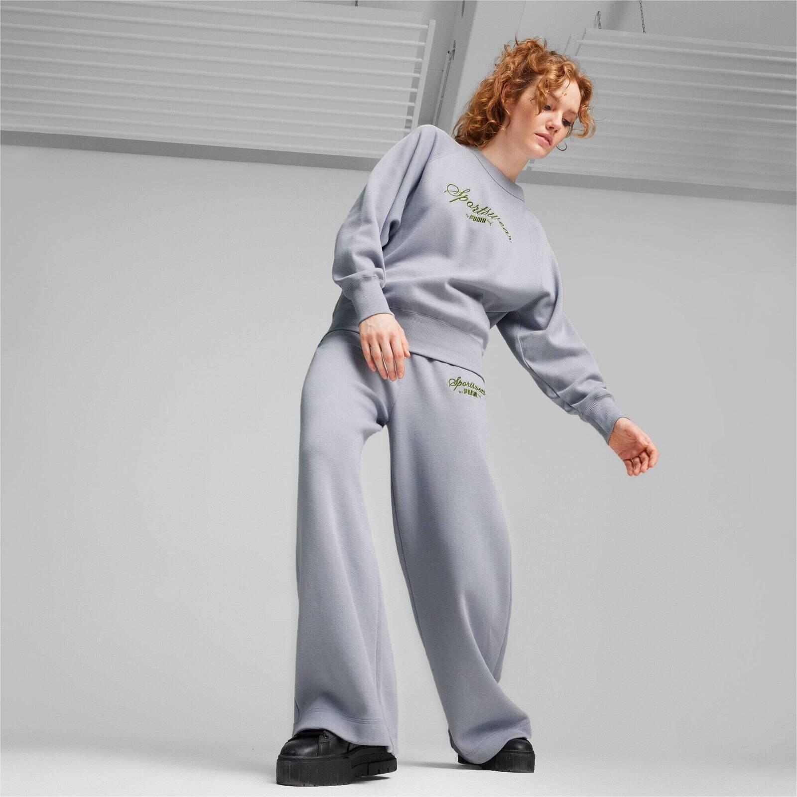 Chemisier Puma Classics Relaxed Crew, Gris, Femmes 3/5