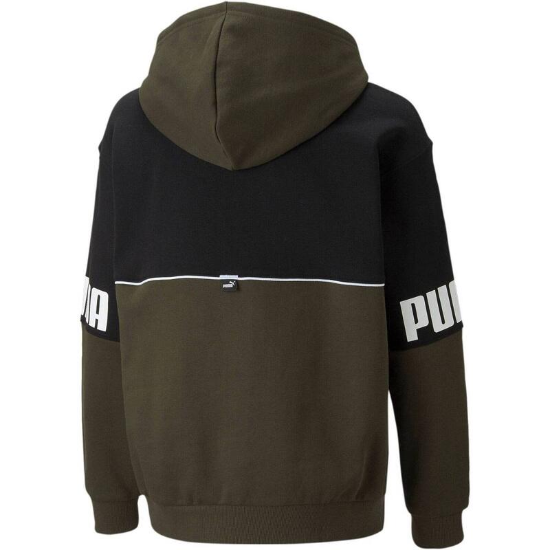 Hanorac copii Puma Power Colorblock Hoodie, Negru