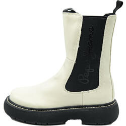 Bottes Pepe Jeans Yoko Chelsea, Blanc, Femmes