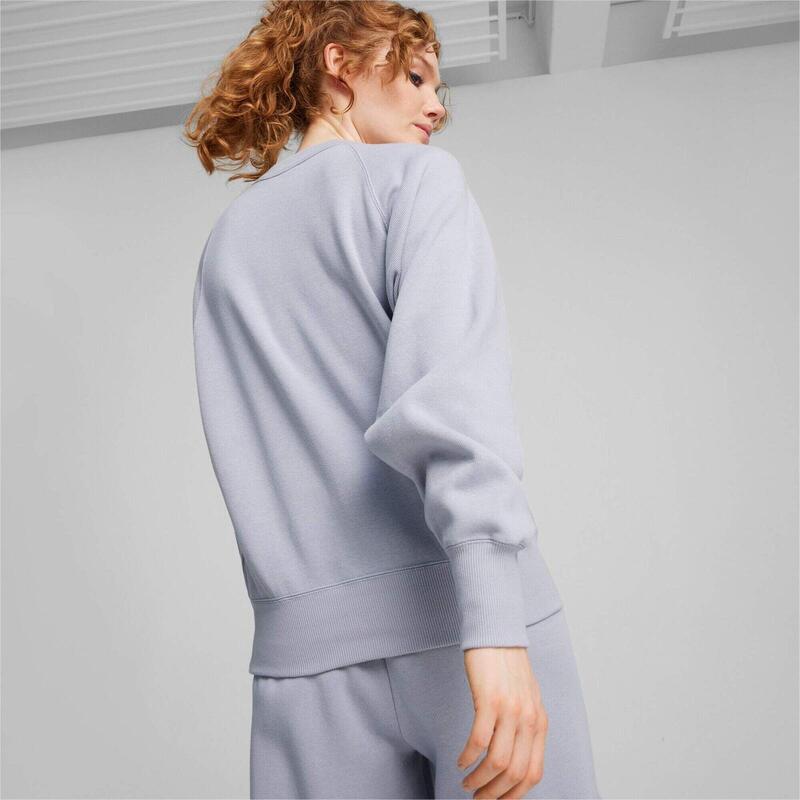 Bluza femei Puma Classics Relaxed Crew, Gri