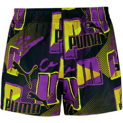 Shorts Puma Swim Men Print Logo Short, Violet, Hommes