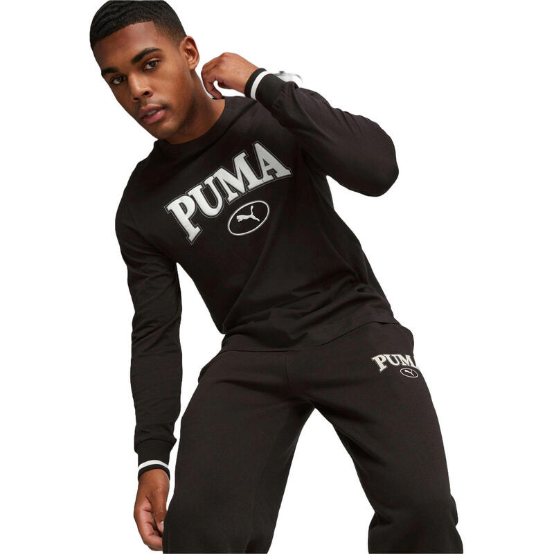 Bluza barbati Puma Squad Longsleeve Tee, Negru