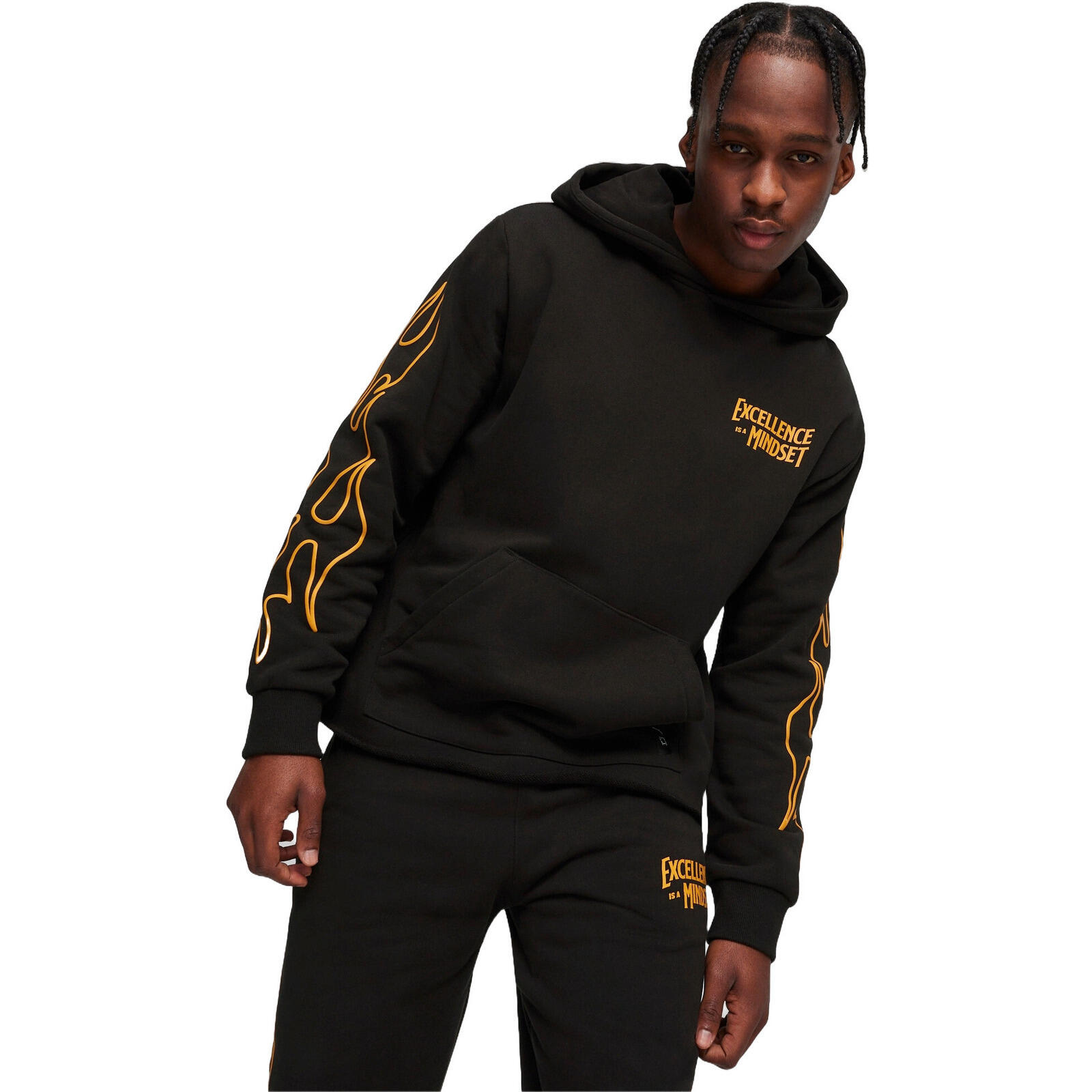 PUMA Puma Caution Mens Black Hoodie