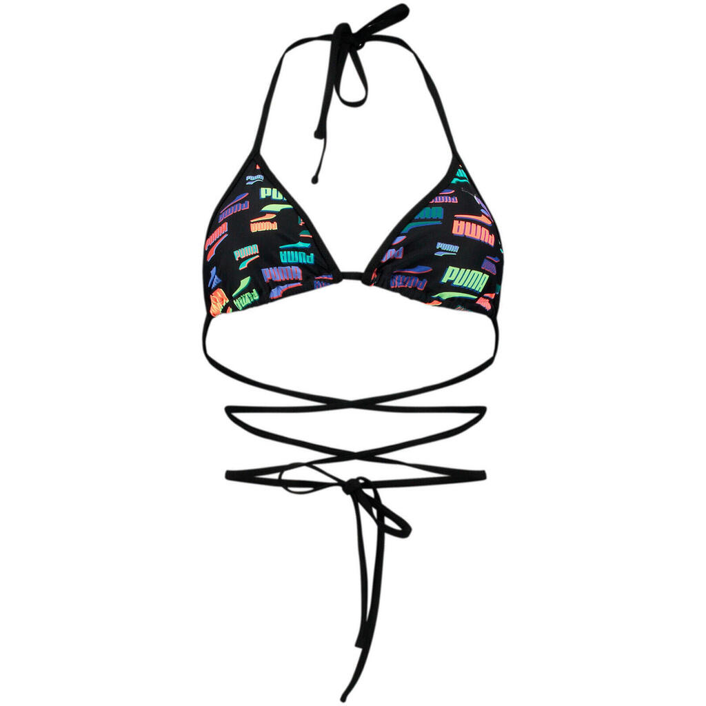 Bathroom top Puma Swim Women Wrap Triangle 1p, Black, Women