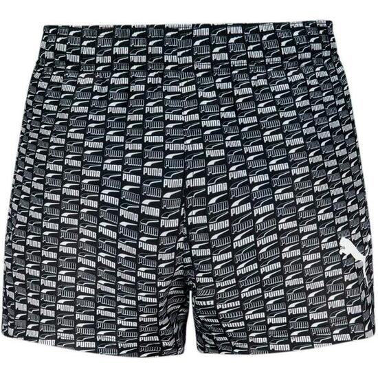 Shorts Puma Swim Men Logo Print Short, Noir, Hommes