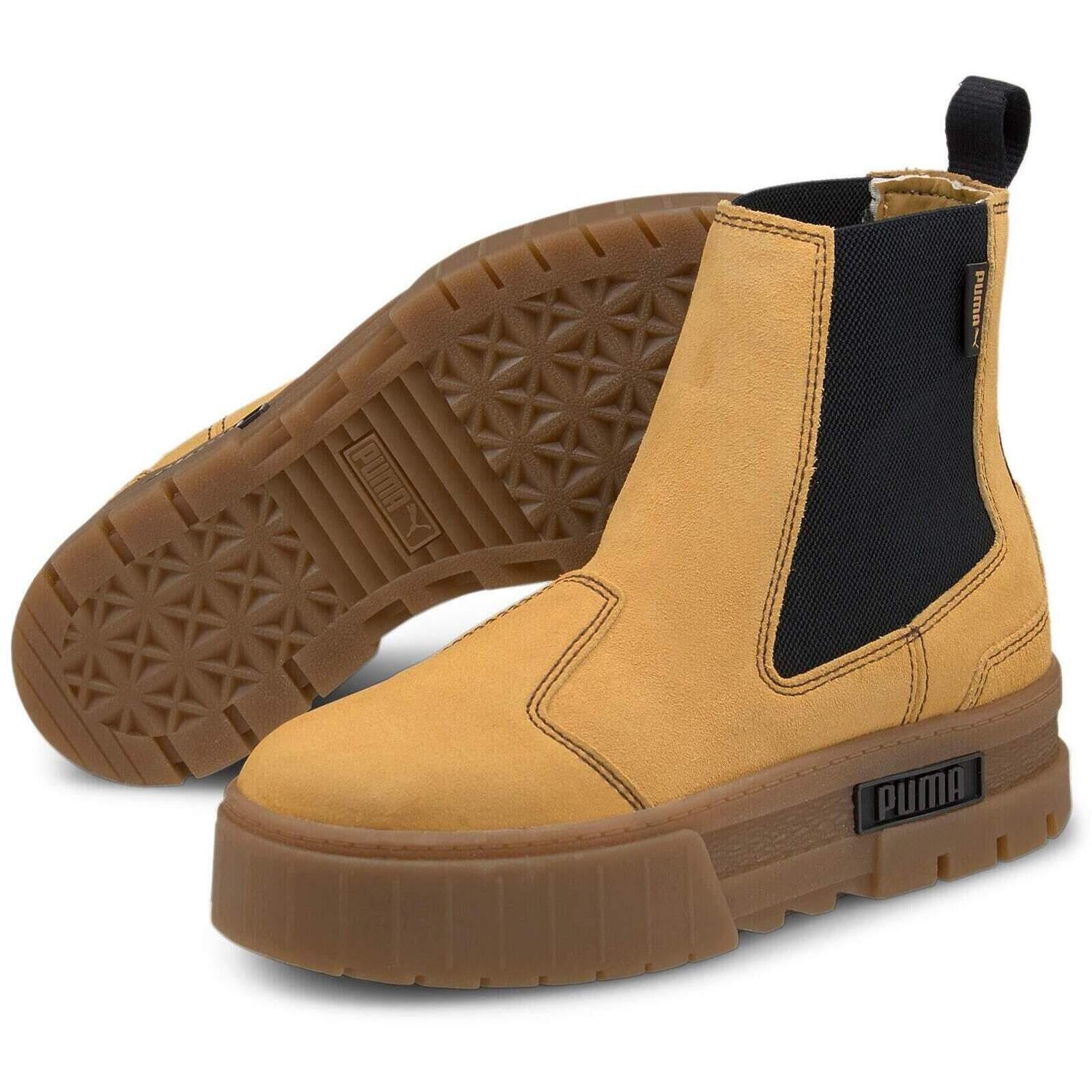 Bottes Puma Mayze Chelsea Suede, Marron, Femmes 3/7