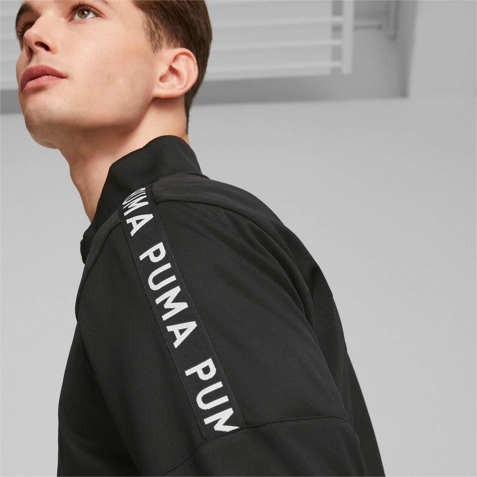 Giacca Puma Fit Lightweight Powrfleece Full Zip, Nero, Uomini 4/5