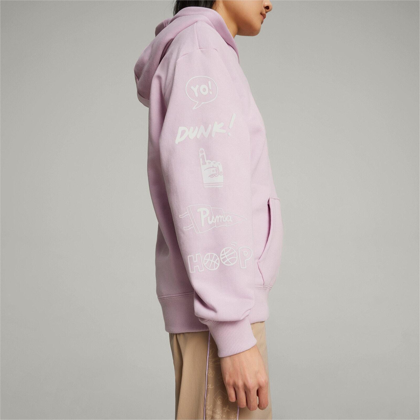 Capot Puma X Sophia Chang Graphic Hoodie, Rose, Femmes 5/7