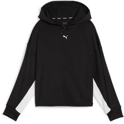 Kap puma fit double knit hoodie, zwart, dames