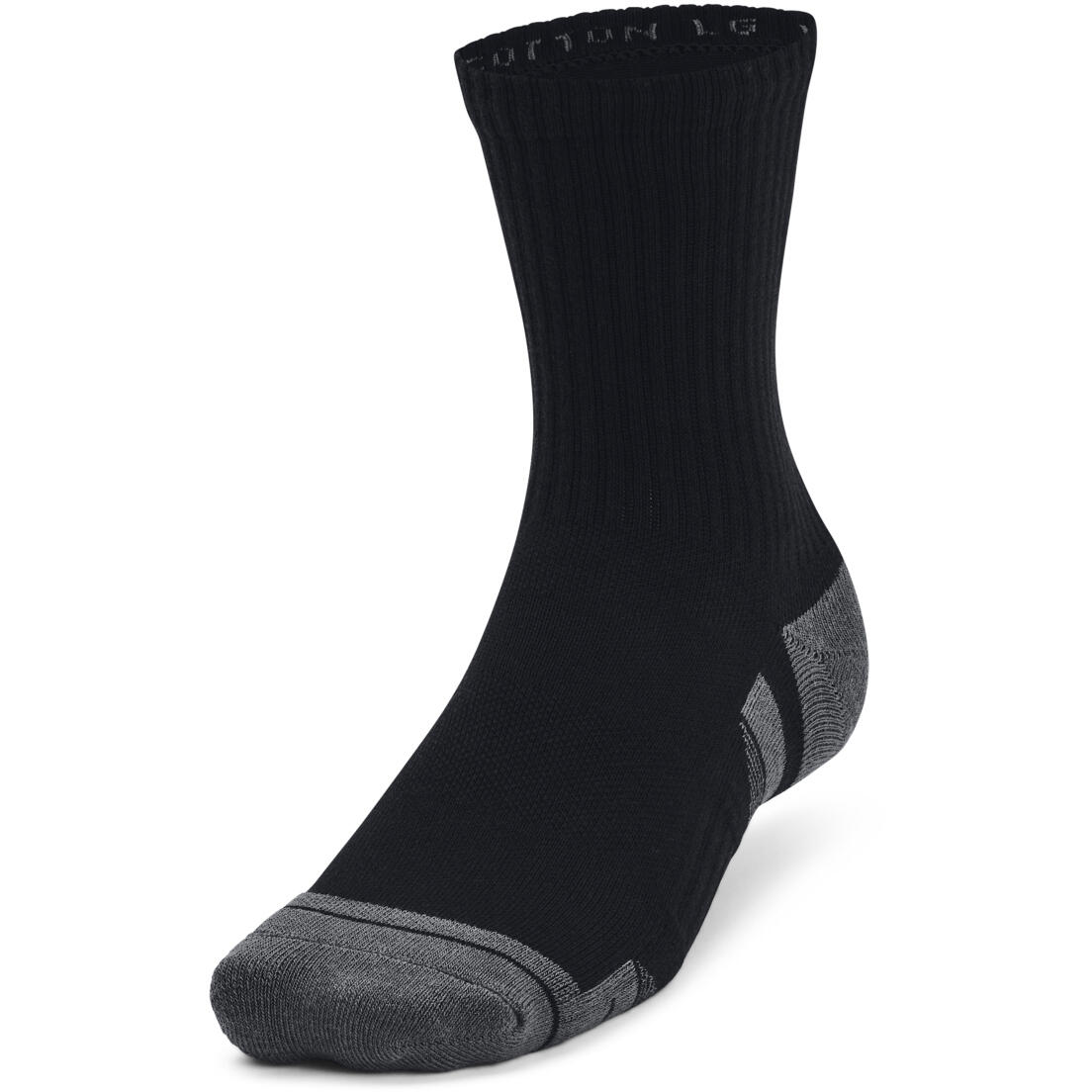 CHAUSSETTES Under Armour Performance Cotton 3P, Noir, Unisexe 4/4