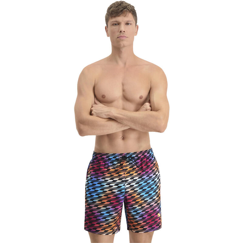 Pantaloni scurti barbati Puma Swim Men Formstrip Mid, Multicolor