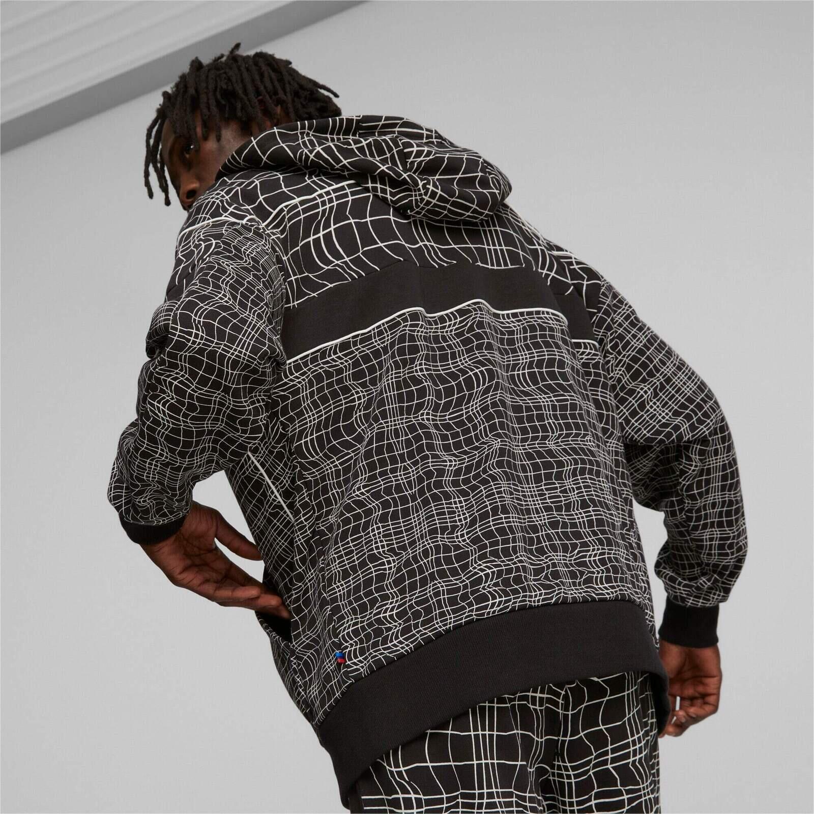 Capot Puma Bmw Mms Camo Sds Hooded Sweat Jacket, Noir, Hommes 2/5