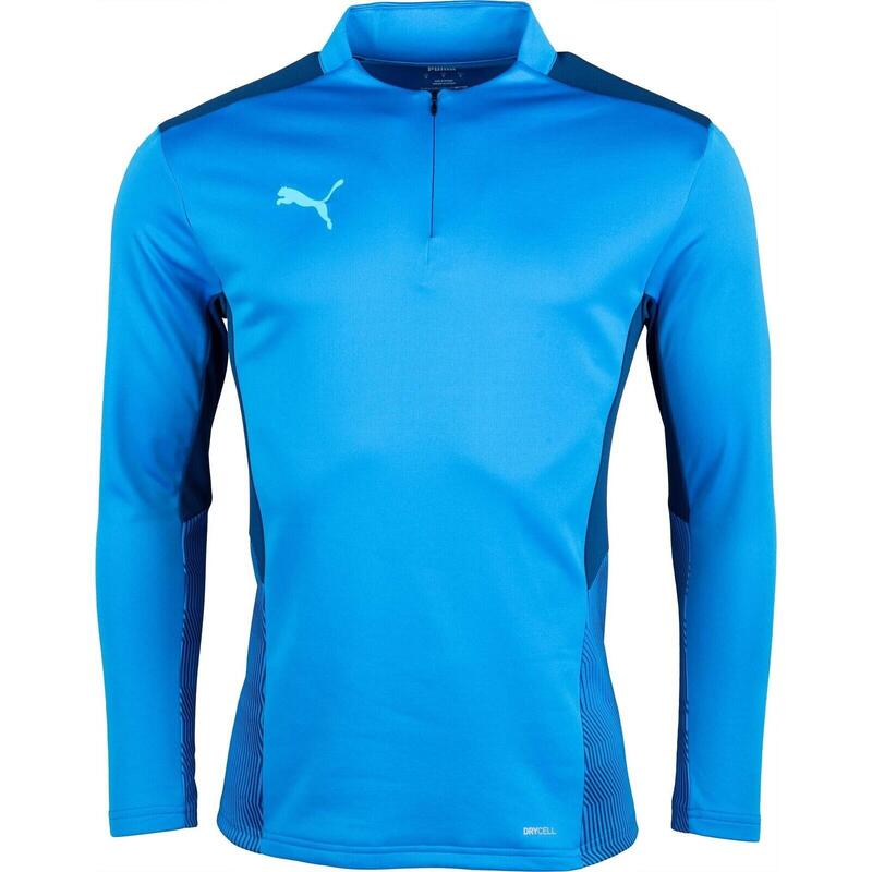 Bluza barbati Puma Teamcup 14 Zip Top, Albastru