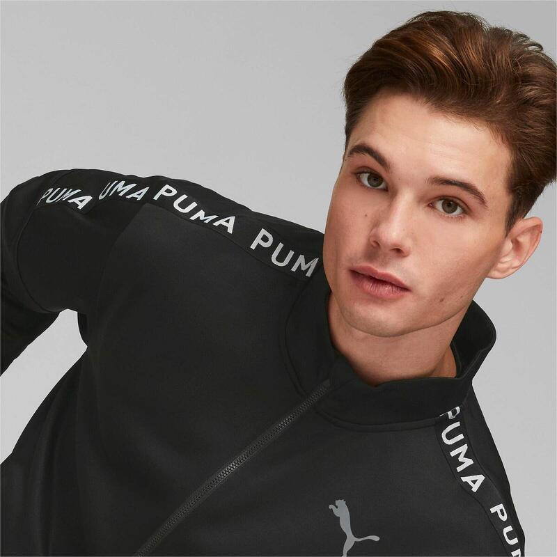 Jacheta barbati Puma Fit Lightweight Powrfleece Full Zip, Negru