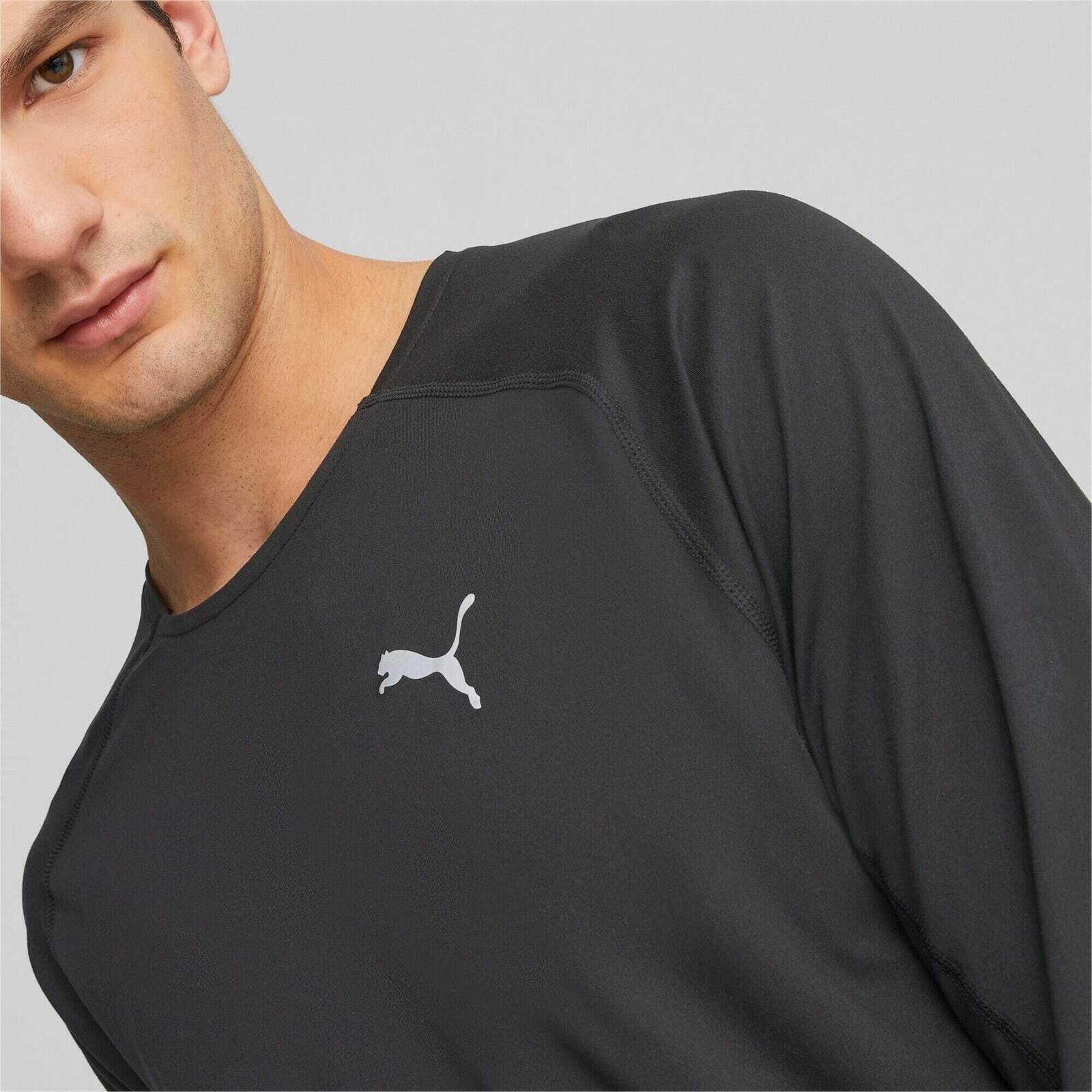Chemisier Puma Run Cloudspun Ls Tee, Noir, Hommes 5/5