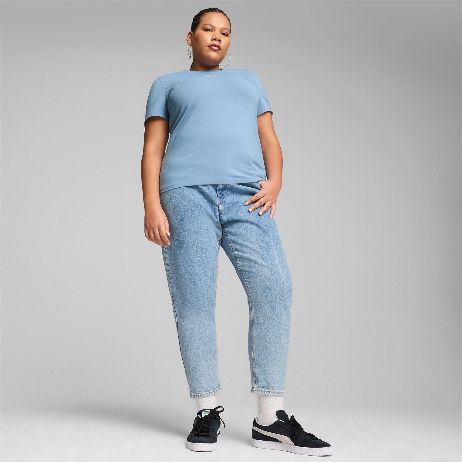 T-shirt Puma Classics Slim Tee Zen, Bleu, Femmes 5/5